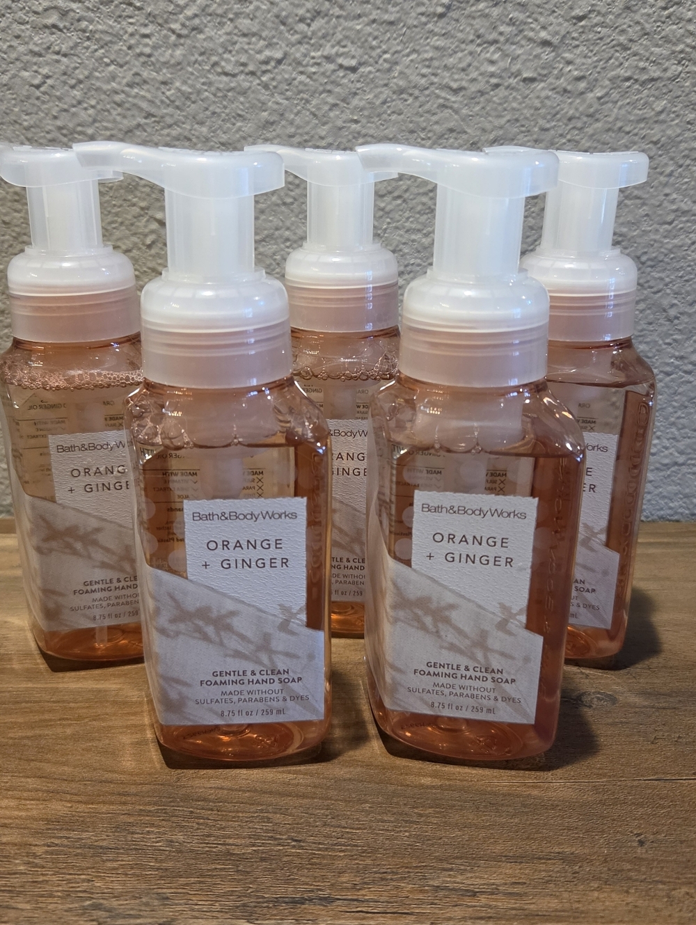 Bath & Body Works Orange Ginger Foaming Hand Soap Qty-5